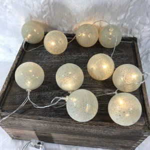 Fairy lights Lighted String covered Balls Orbs